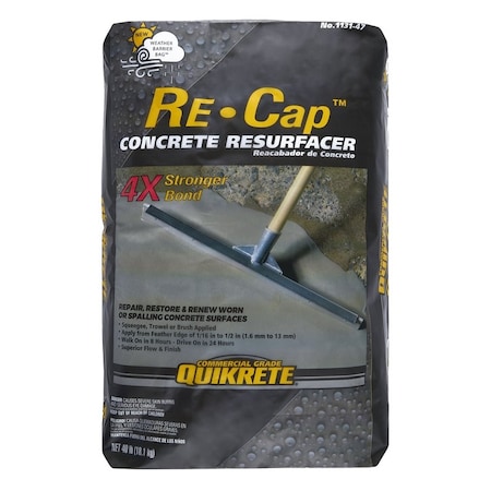 Quikrete Quikrete Re-Cap Concrete Resurfacer 40 lb Gray 113147
